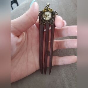 Handmade Skull Hair Fork
